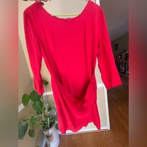 Vintage brioche California red dress